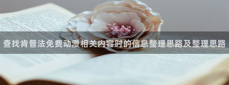 本月新番:查找肯普法免费动漫相关内容时的信息整理思路及整理思路