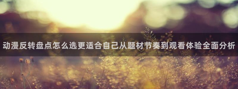 动漫人气榜:动漫反转盘点怎么选更适合自己从题材节奏到观看体验全面分析
